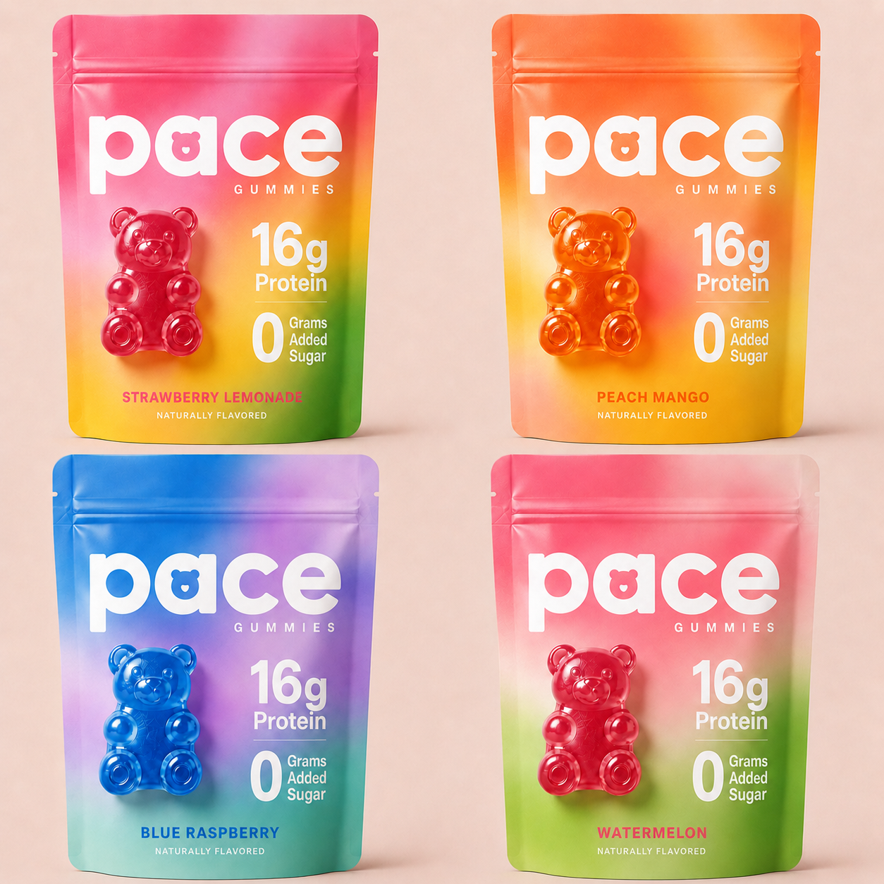 Pace Gummies flavors